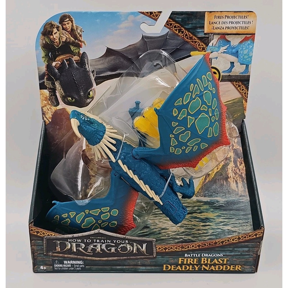 Spin Master DreamWorks Battle Dragons Deadly Nadder Figure - Fires Projectiles